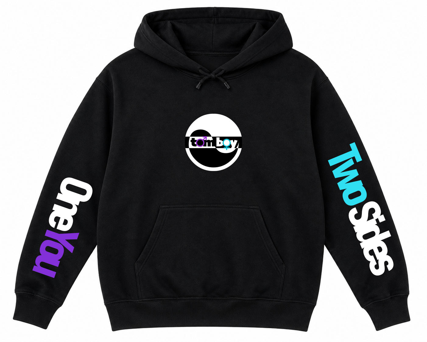 Two Sides One You Hoodie - Black